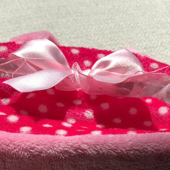 Aurora Plush Pink Polka Dot Pet Carrier Stuffed Animal Purse- NWOT - Picture 3 of 11